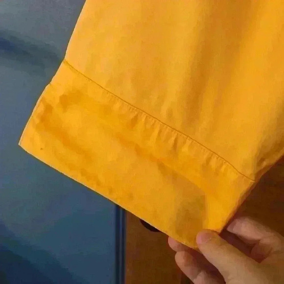 Orange Button Down Blouse - Picture 3 of 7